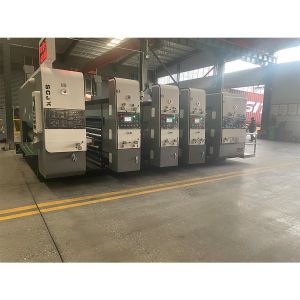 220v 2800mm Model Flexo Printing Slotting Die Cutting Machine Three Color Ink