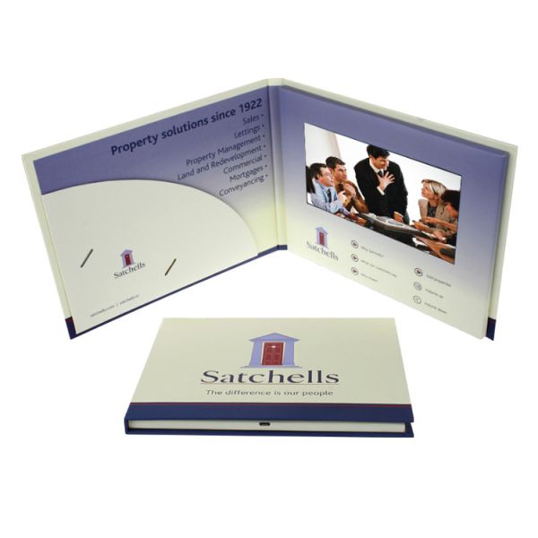 Quality 7 Inches IPS LCD Video Greeting Card 128MB A5 With Light Sensor wholesale