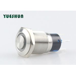 Self Locking Metal LED Push Button Switch Durable Normal Open Normal Chosed