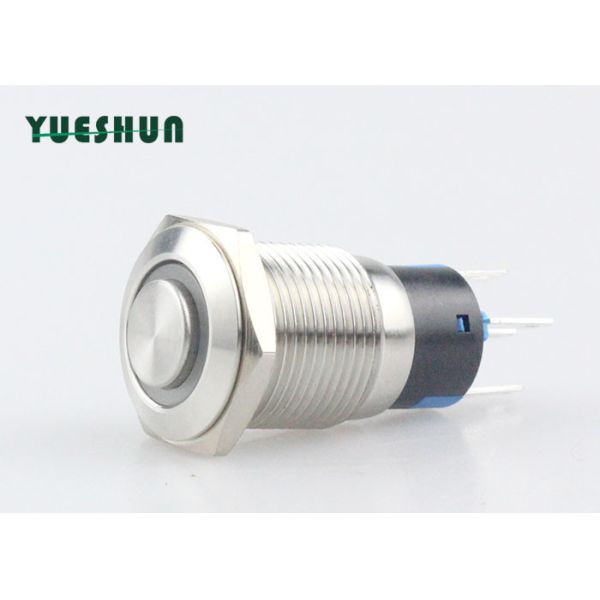 Quality Self Locking Metal LED Push Button Switch Durable Normal Open Normal Chosed wholesale