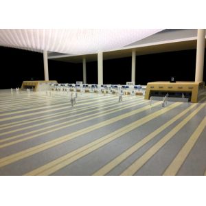 1/500 Scale Acrylic 3D Design Model Maker ODM for Airport Models Base Size 1.8M