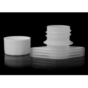 China 24.5mm External Diameter Plastic Spout Caps For Laundry Detergent Liquid Pouch on sale