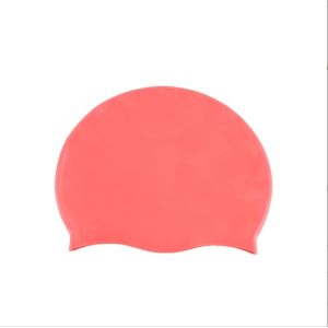 Professional Silicone Swimming Cap with Colored Silkscreen Printing and Moulding