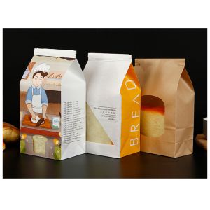 Full Automatic Food Paper Bag Making Machine within Middle Window