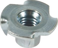 Durable Furniture Insert Nut 4 Prongs T Nuts Free Sample With OEM Service