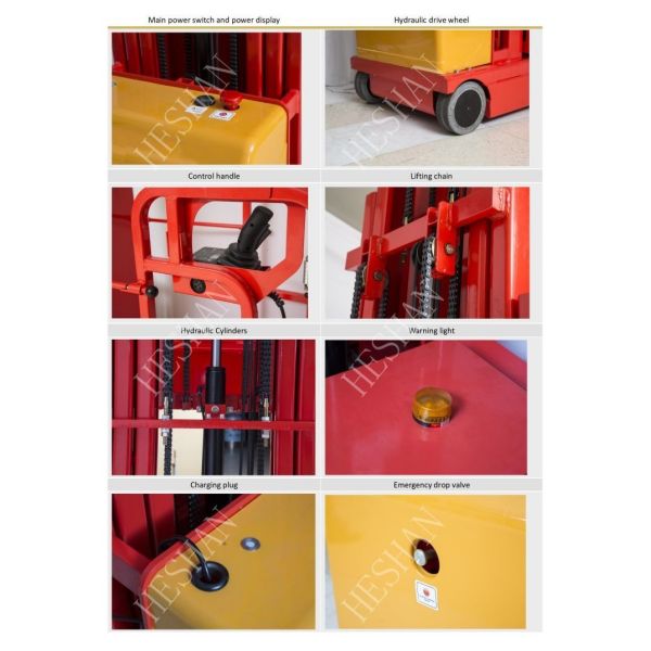 Small Electric Order Picker Truck 4.5M Lifting Height CE Approved For Warehouse