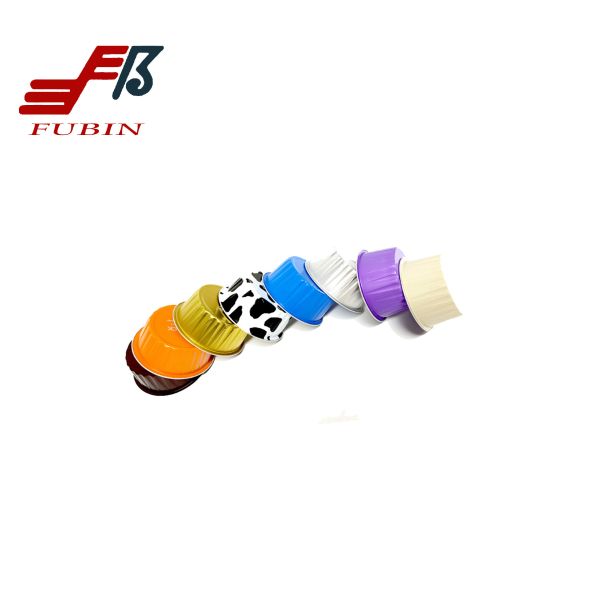 Quality 132ML Colored Aluminum Foil Pans FDA Aluminum Foil Baking Cups wholesale