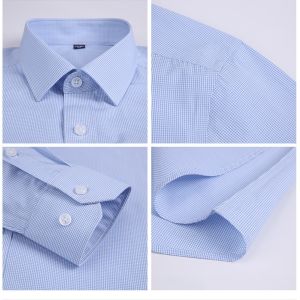 Oversized Plus Size Top for Adults No Ironing Long Sleeve Shirt in Plain Dyed