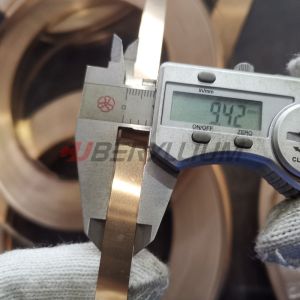 Polished CuBe2 Strips On Coil 0.10x8mm 0.35x8mm MTC 3.1 Certificate