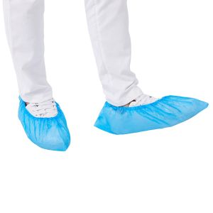 China PP Nonwoven Automatic Shoe Cover , Anti Pull Disposable Shoe Cover on sale