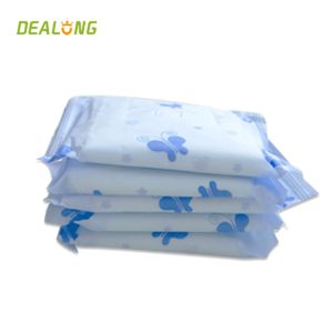 Disposable Ultra Thin Sanitary Pads Breathable Fluff Pulp Materials
