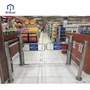 304 Stainless Steel Flap Barrier Turnstile with RS485 Communication IP54
