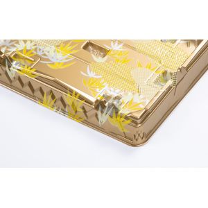 Sushi Trays With Lids For Takeout And Desserts Disposable Pet With Cover Pastry