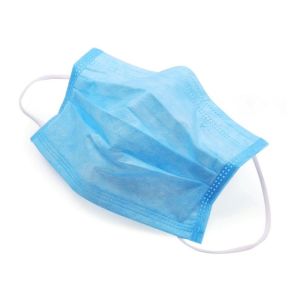 Blue Color Disposable Earloop Face Mask Hypoallergenic High Filtration Capacity