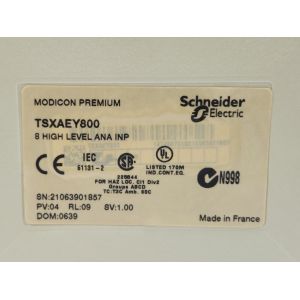 SCHNEIDER Electric TSXAEY800 Module Advanced 8 High Level Analysis Input Module