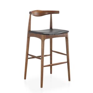 Danish High chair bar furniture wooden counter bar stool, NO.104 solid wood bar stool with armres.