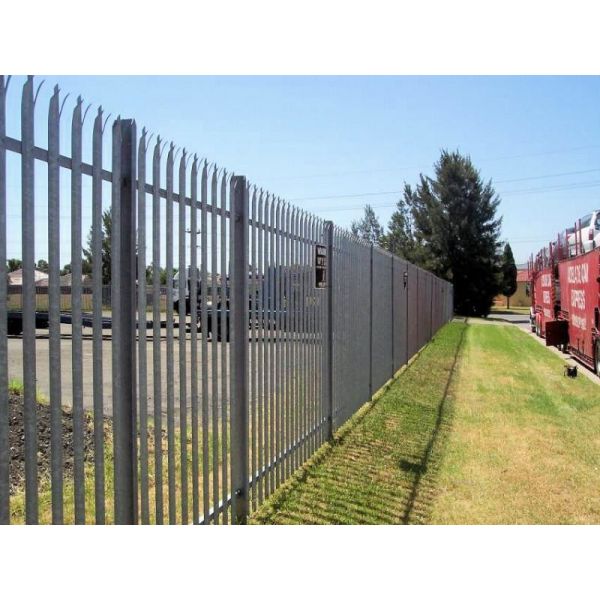 Anti Climbing 10ft Height Steel Palisade Fencing For Backyard Privacy