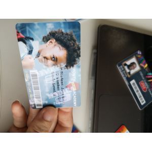 Silver Pearlescent Anti-Counterfeit Ribbon for Zebra ZC300 ZC100 Plastic Card