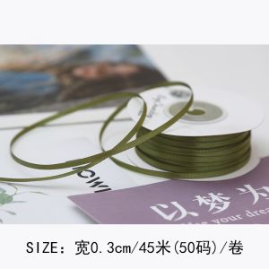 3mm Polyester Satin Ribbon Double Face High Density Satin Finish Poly Ribbon