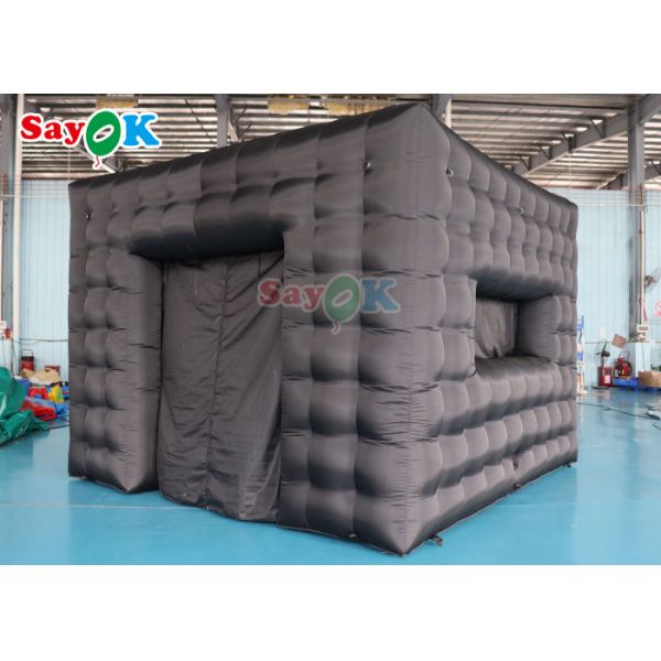Commercial Inflatable Air Tent Rental Structure Exhibition Black Color