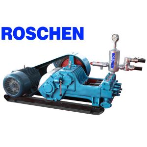 30kw Single Acting Triplex Plunger Stroke 110mm Drilling Rig Mud Pumps for