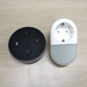 White Color 16a Smart Plug Socket , Google Home Mini Eu Plug Easy To Install
