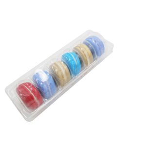 6pcs macaron pack tray blister clear plastic macaron tray vacuum forming macaron