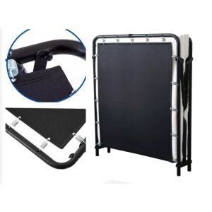 Foldable Guest Bed with Memory Foam Mattress and Portable Metal Frame Easy