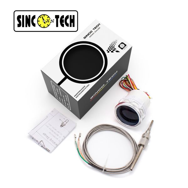 SINCOTECH Exhaust Gas Temperature Gauge 6149T Sensor White 2'' Car Auto Mobile