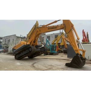 China High Speed Used Hyundai Excavator With 112000W Power And 5680mm Boom Length on sale
