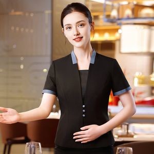 China Women Professional Suit Manager Formal Hotel Catering Front Desk Work Uniform on sale
