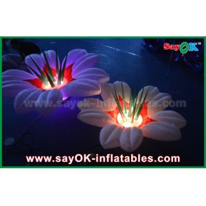 Flower Shaped Inflatable Lighting Decoration , Wedding Inflatable LED Light