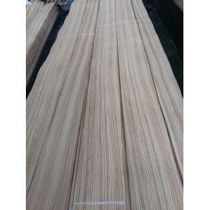 0.60mm Rift Zebrano Sliced Wood Veneer for Furniture Door Architectural