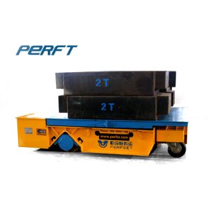 Trackless Handling Bogie Material Transfer Cart , Heavy Duty Plant Trailer