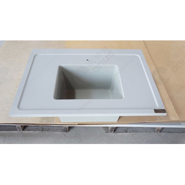 Epoxy Resin Laboratory Basin Station Corner Countertop With Moisture proof And