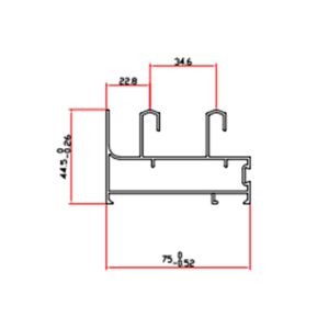 China Powder Coated Mill Finish 6063 T5 T6 Aluminium Profile Section on sale