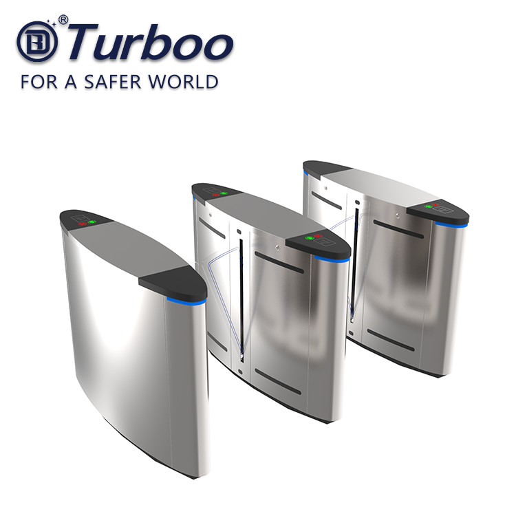 Automatic system security flap barrier gate with barcode reader function