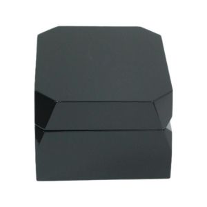 Black Watch Storage Case Wooden Watch Case Box Glossy With Velvet Lining Custom