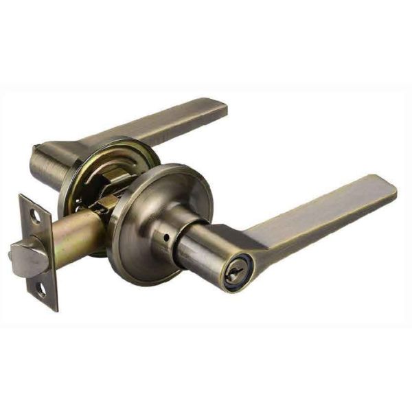 Quality 35mm to 45mm Door Thickness Tubular Lever Lock with Keyway C4 and AB Finish wholesale
