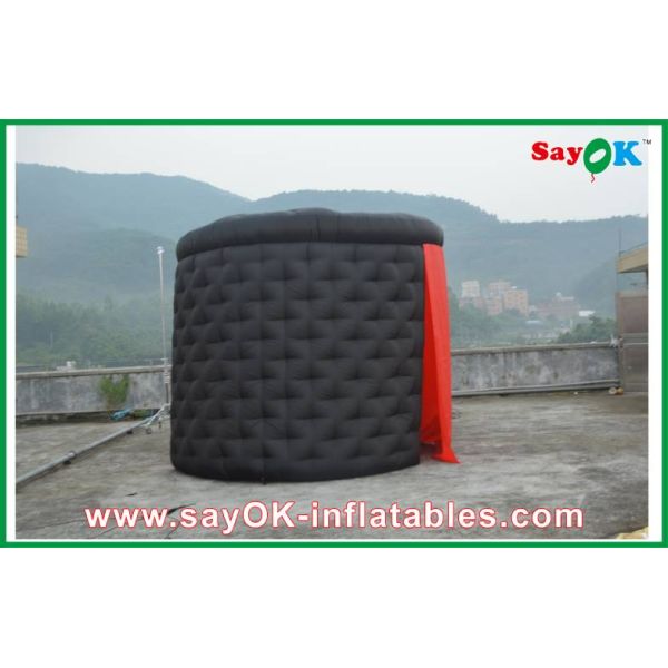 Inflatable Tents For Nightclub Parties Black Ourdoor Inflatable Air Tent 210D Oxford Cloth With Two Doors