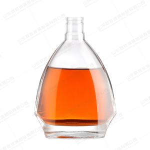 China 900ml Clear Rum Spirit Whiskey Bottle with Rubber Stopper Customied Glass Wine Bottle on sale