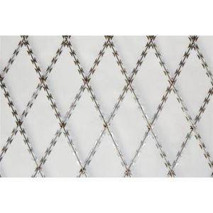 Cheap Hot Dip Galvanized Welded Razor Wire 1m-2.5m Diamond Mesh for sale