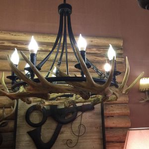 stag antler chandelier light fittings Fixtures For Coffee Bar Shop Lighting (WH