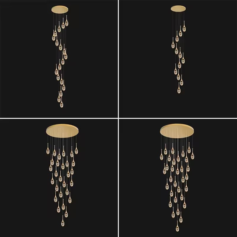 Simple Led Crystal Chandelier Modern Personality Creative Spherical Ceiling