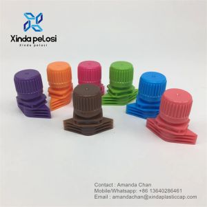 Custom Plastic Detergent Big Size Spout Cap For Big Volume Packaging Pouch