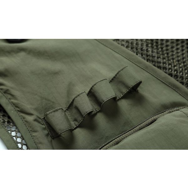 2022 Custom Printed Logo Fishing Hiking Tactical Outdoor Utility Multi Pocket Breathable Work Mesh Men's Vests