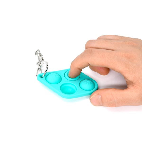 Quality Autism Stress Relief Simple Dimple Keychain Fidget Toy Silicone wholesale
