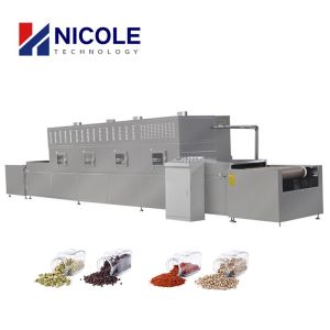 Cheap Continuous Tunnel Commercial Sterilization Equipment Microwave For Condiments for sale