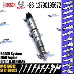 China common rail injector 0445120202 51101006121 injector for MAN TGS, TGX diesel fuel injector nozzle 0445120202 51101006121 on sale