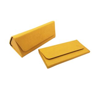Cheap Portable Handmade Custom Sunglass Case Embossed Leather Material for sale